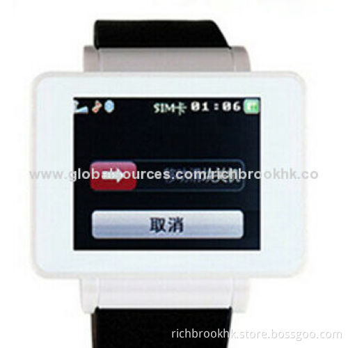 3G smart watch phone with Built-in GPS and 512MB RAM